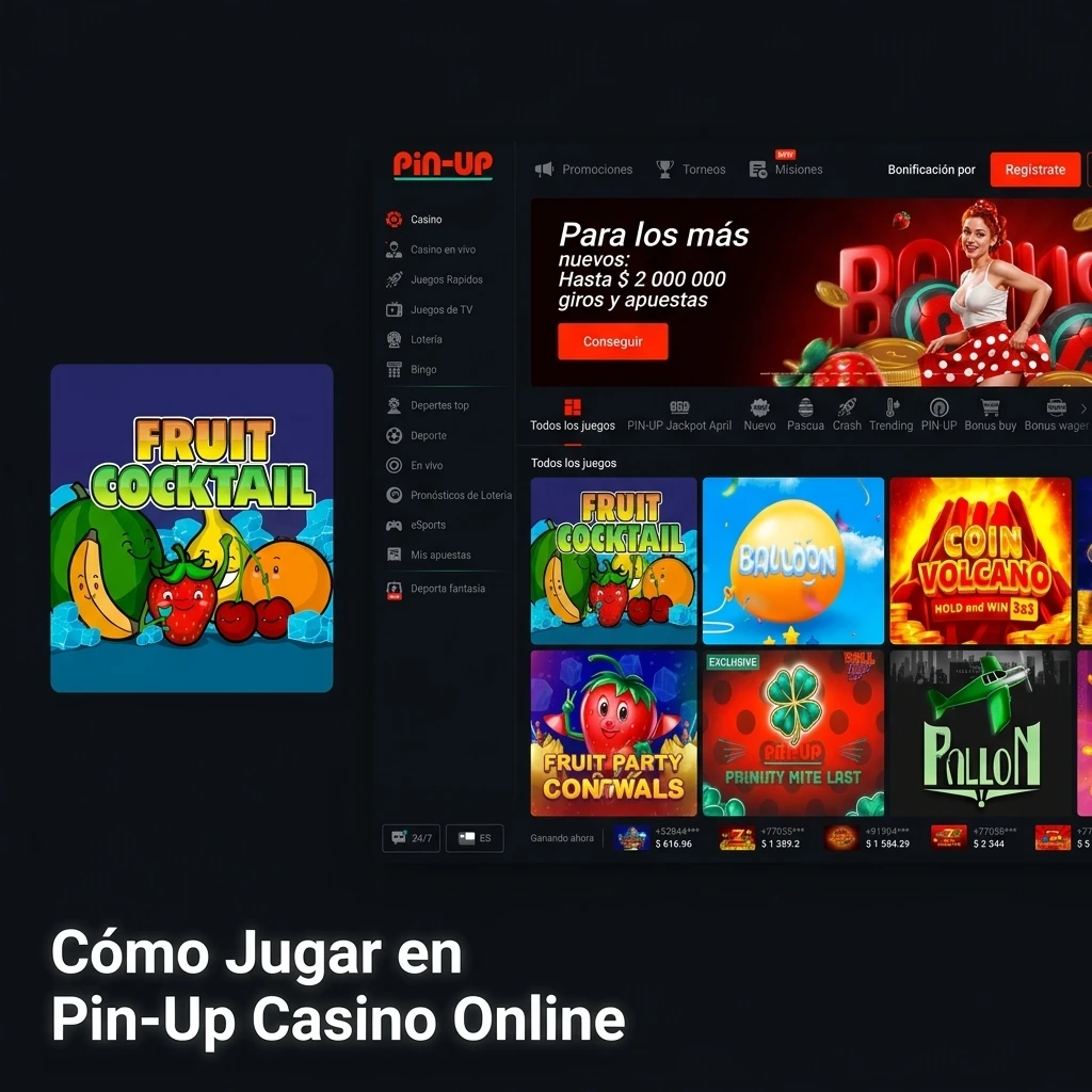 Guía paso a paso para jugar en Pin-Up Casino online con depósito, bonos y selección de juegos