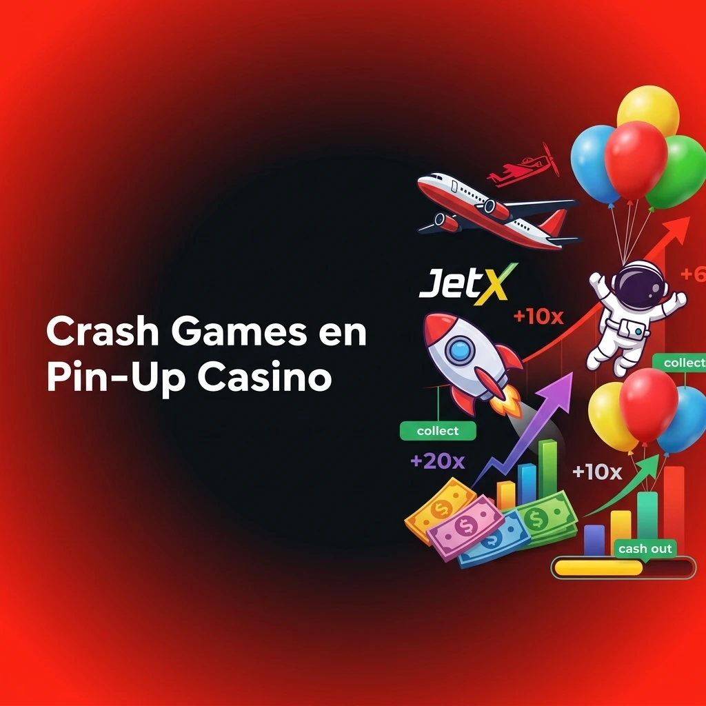 Crash games en Pin-Up Casino: Aviator, JetX, Spaceman y más títulos populares para jugadores de Chile.