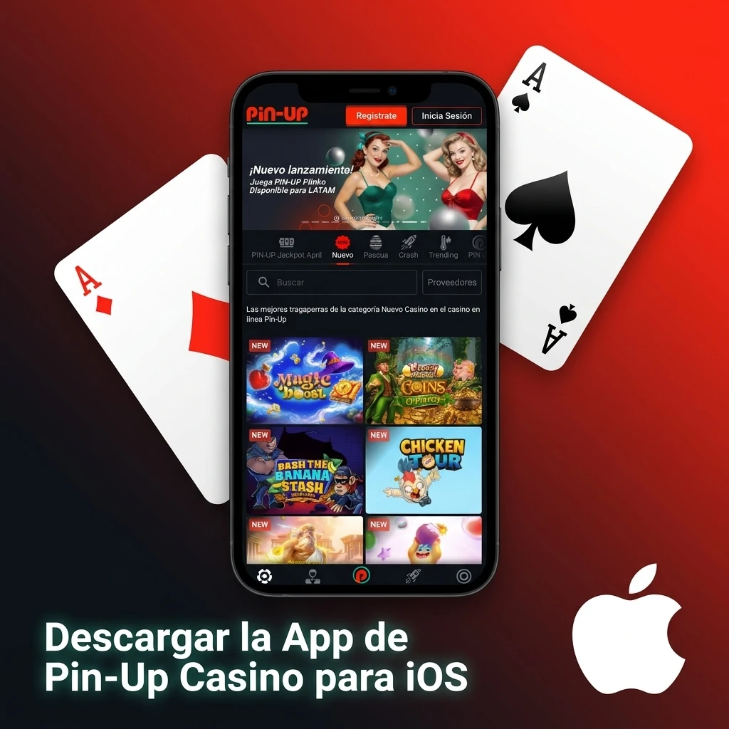 Descarga la PWA de Pin-Up Casino en iOS: acceso directo desde Safari, compatible con iPhone, iPad y MacBook.